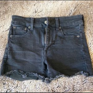 American Eagle Stretch High Waisted Denim Shorts